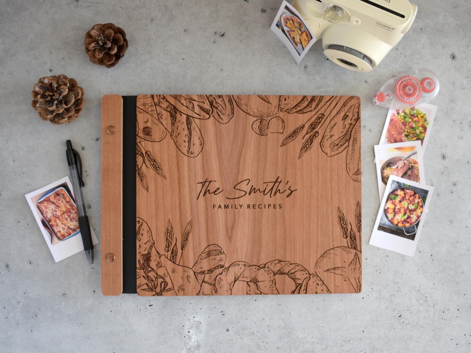 Personalized Recipe Book Binder, Gifts for Mom, Custom Cookbook, Birthday Gift For Mom, Mother Gift, Family Recipe Book Baking Gifts for Her
