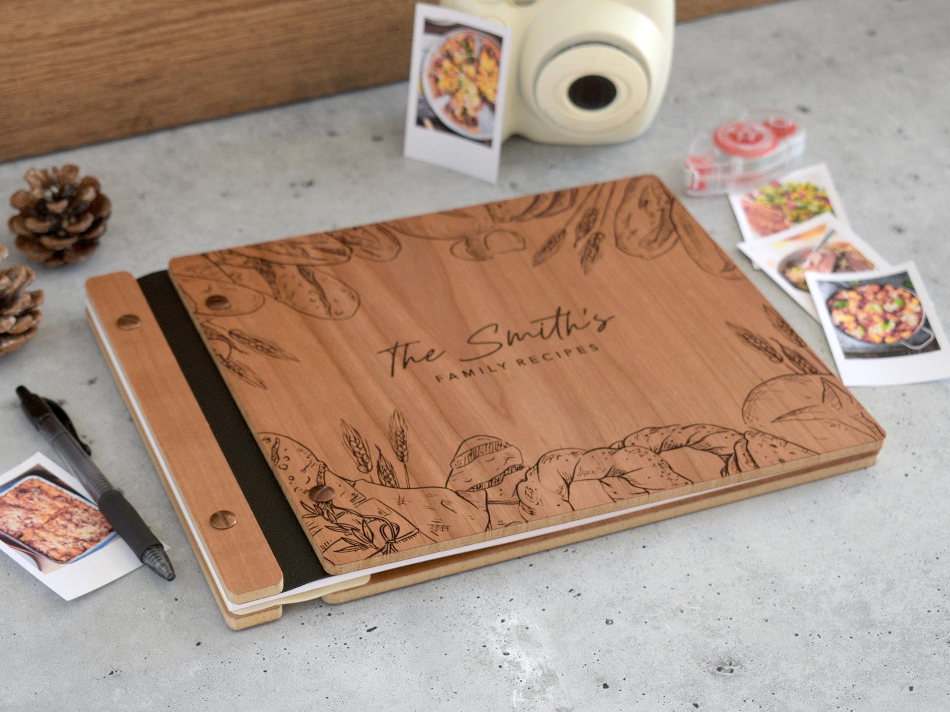Personalized Recipe Book Binder, Gifts for Mom, Custom Cookbook, Birthday Gift For Mom, Mother Gift, Family Recipe Book Baking Gifts for Her