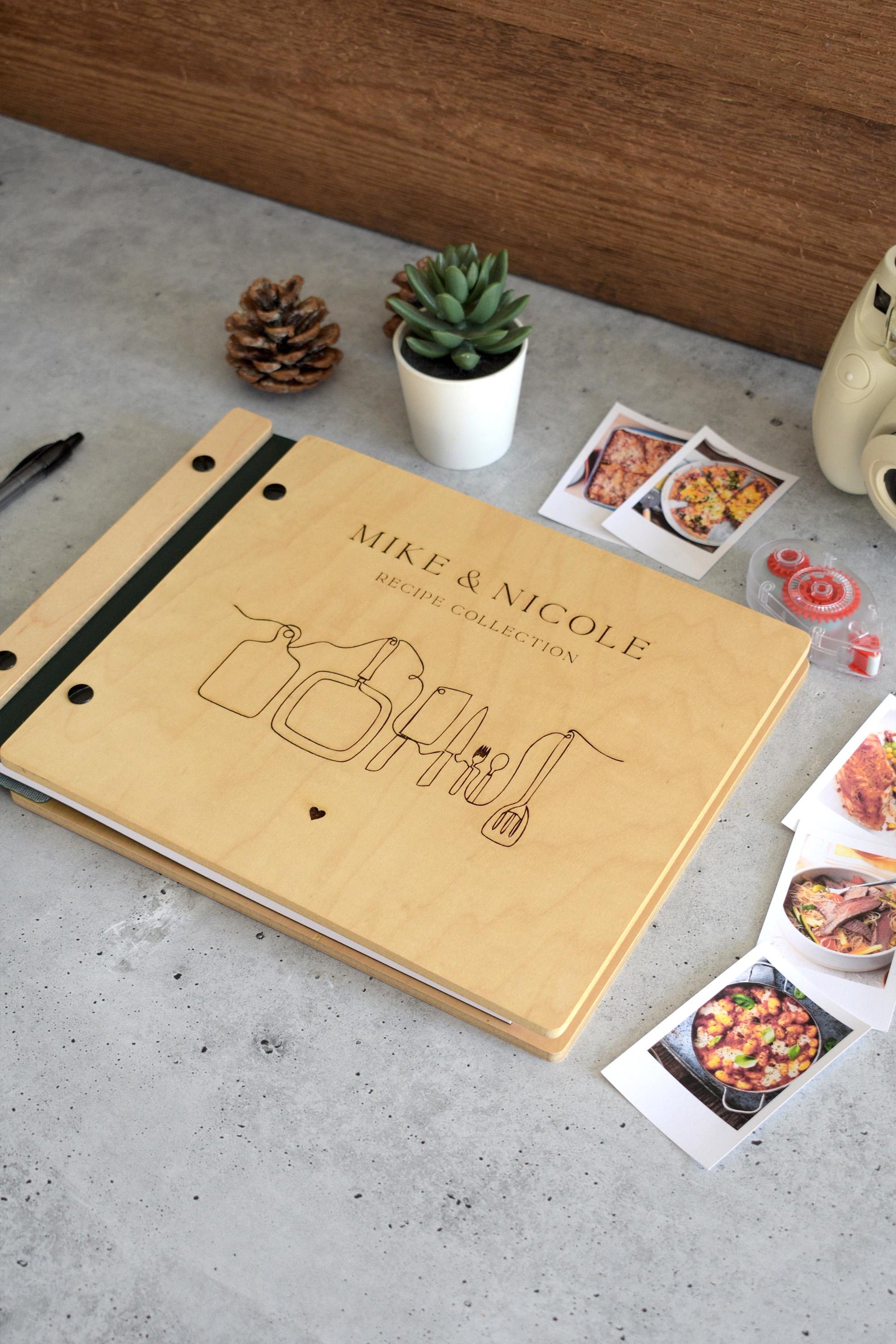 Personalized Recipe Book Binder, Christmas Gift for Mom, Custom Cookbook, Birthday Gift For Mom, Mother, Family Cookbook, Gifts for Her
