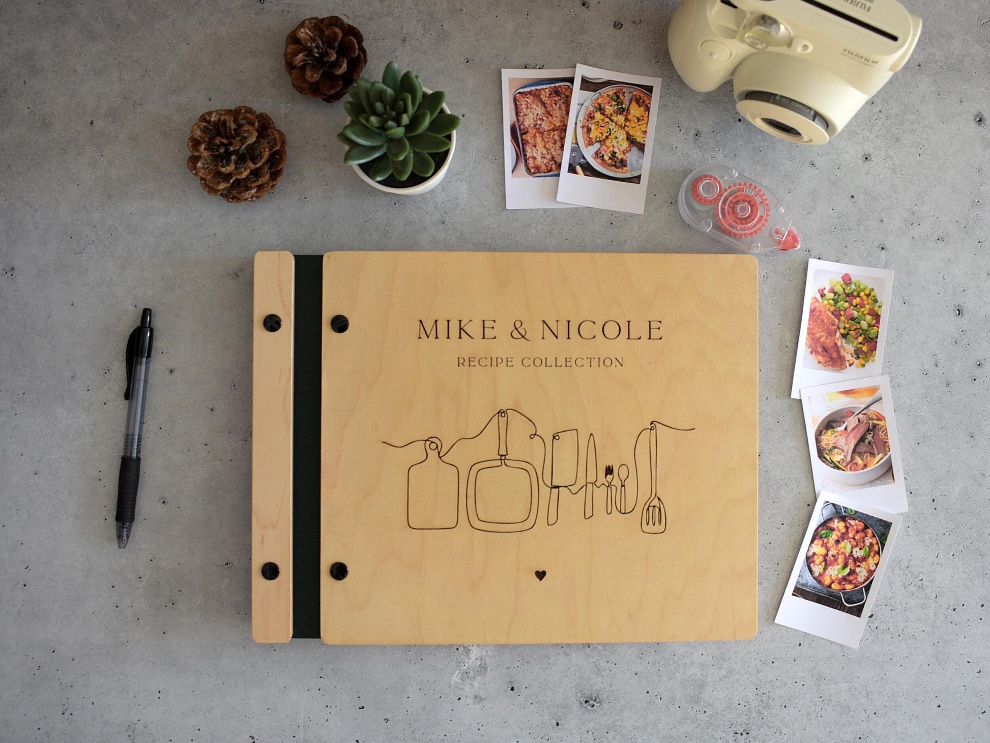Personalized Recipe Book Binder, Christmas Gift for Mom, Custom Cookbook, Birthday Gift For Mom, Mother, Family Cookbook, Gifts for Her