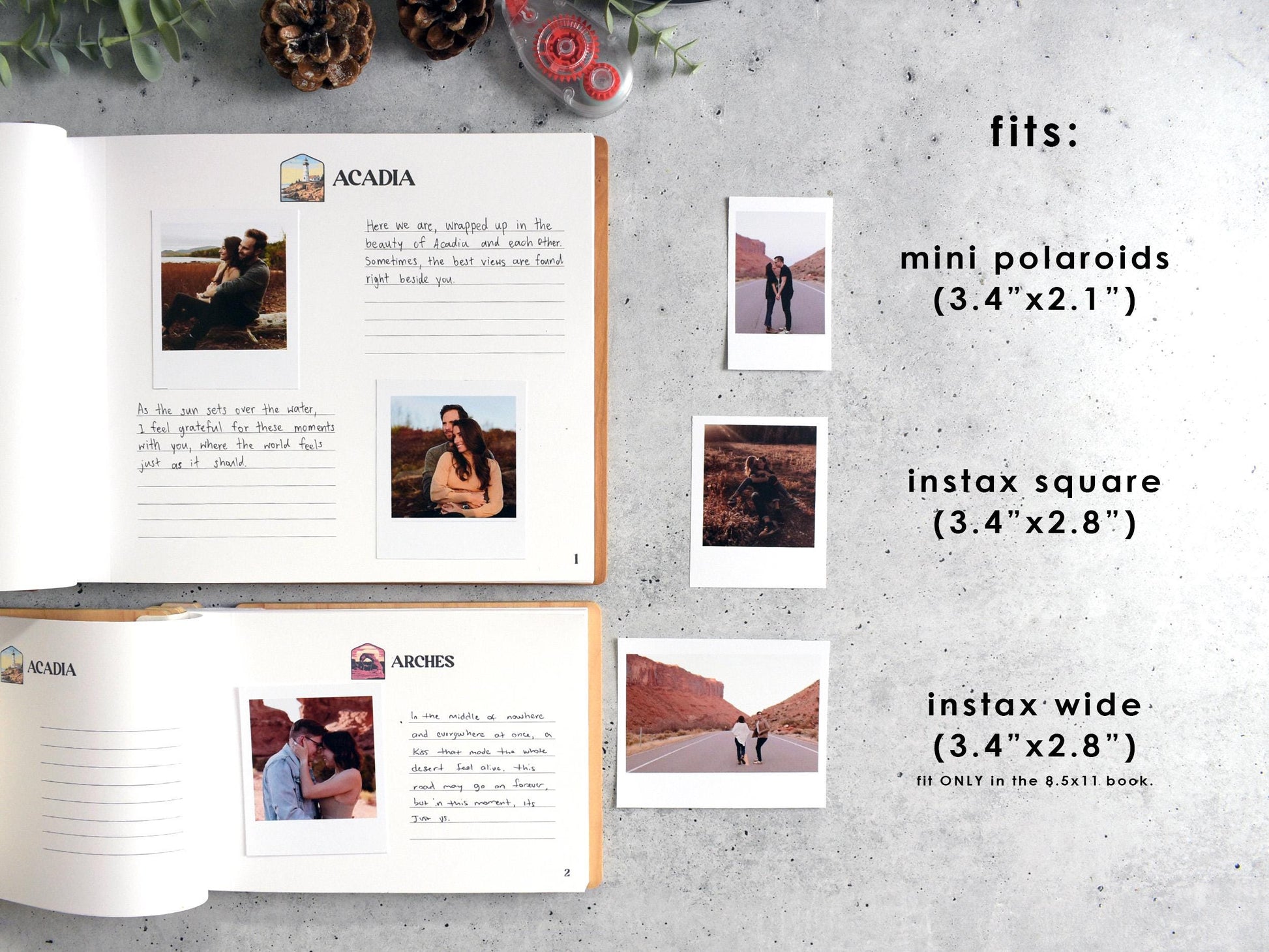 an open book with pictures of people on it
